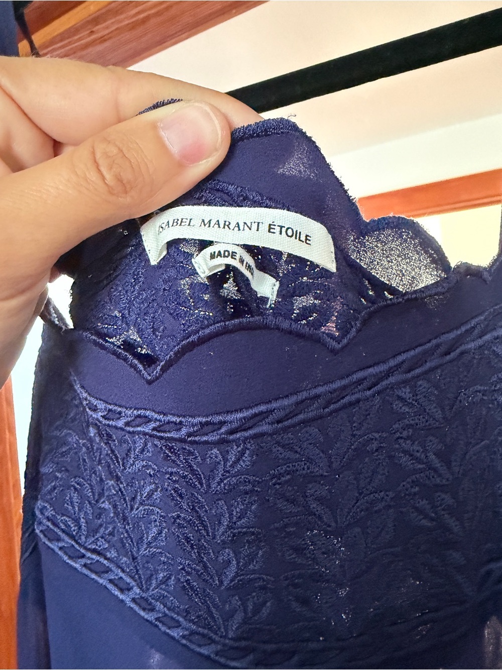 Isabel marant etoile Sheer Navy Blue Lace dress - Picture 3 of 4